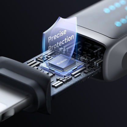 Data- og opladningskabel USB-C - Lightning McDodo CA-2630 Display, 36W, 1.2m, Sort