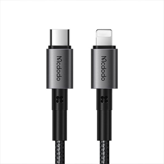 Data- og opladningskabel USB-C - Lightning McDodo CA-2850, 36W, 1.2m, Sort
