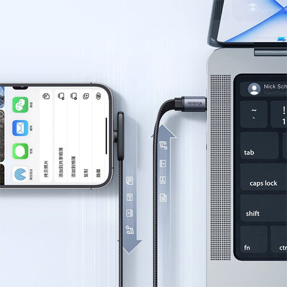 Data- og opladningskabel USB-C - Lightning McDodo CA-3350 Angled, 36W, 1.2m, Sort