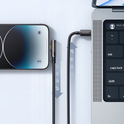 Data- og opladningskabel USB-C - Lightning McDodo CA-3390 Angled, 36W, 1.2m, Sort