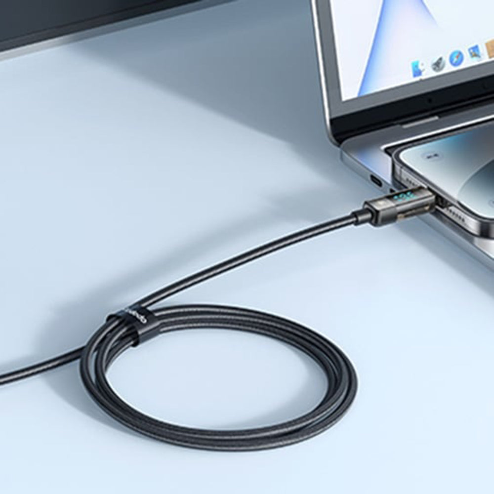 Data- og Opladningskabel USB-C - Lightning McDodo CA-3600 Display Auto Power Off, 36W, 1.2m, Sort