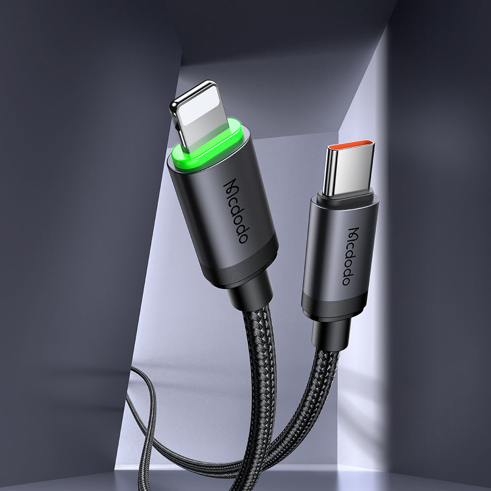 USB-C til Lightning data- og opladningskabel Mcdodo CA-4820, 36W, 1m, sort