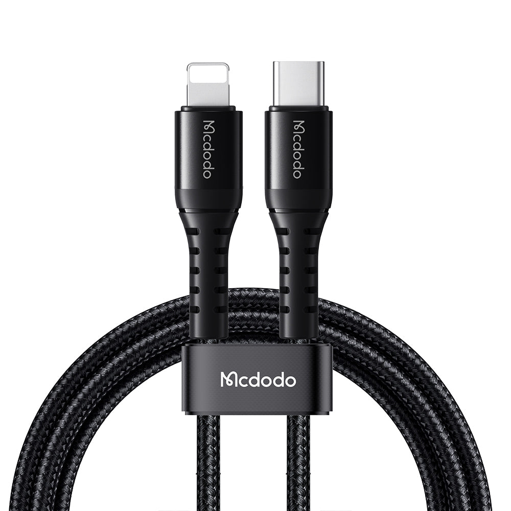 Data- og opladningskabel USB-C - Lightning McDodo CA-5631, 36W, 1m, Sort