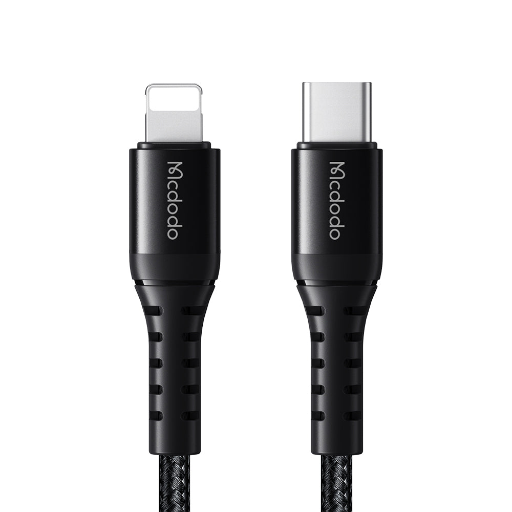 Data- og opladningskabel USB-C - Lightning McDodo CA-5631, 36W, 1m, Sort