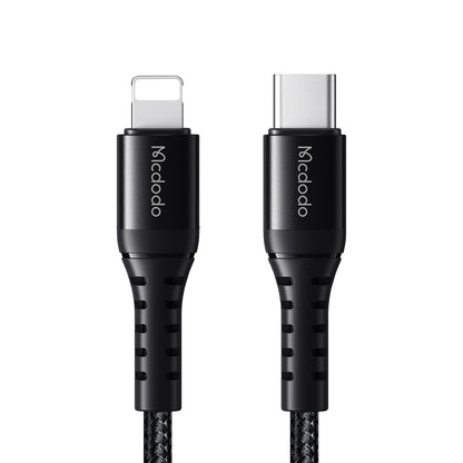 Data- og opladningskabel USB-C - Lightning McDodo CA-5631, 36W, 1m, Sort