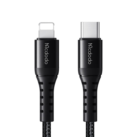 Data- og opladningskabel USB-C - Lightning McDodo CA-5631, 36W, 1m, Sort