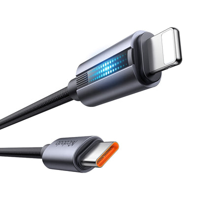 Data- og opladningskabel USB-C - Lightning McDodo CA-5710, 36W, 1.2m, Sort
