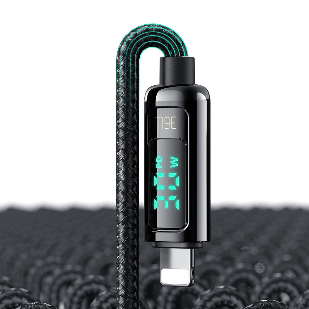 Data- og opladningskabel USB-C - Lightning McDodo CA-8810 Display, 36W, 1.2m, Sort