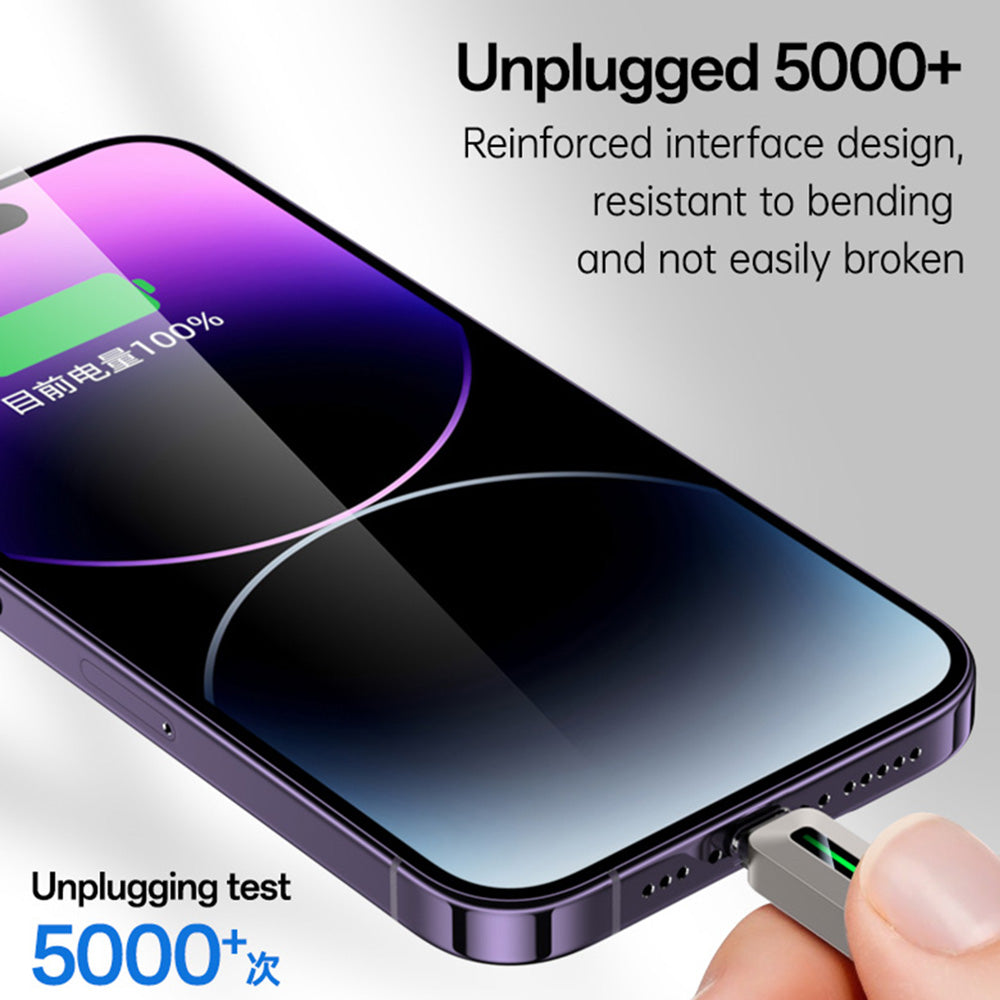 USB-C - Lightning Data- og Opladningskabel Yesido CA199, 27W, 1,2m, Sort