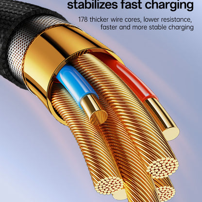 USB-C - Lightning Data- og Opladningskabel Yesido CA199, 27W, 1,2m, Sort