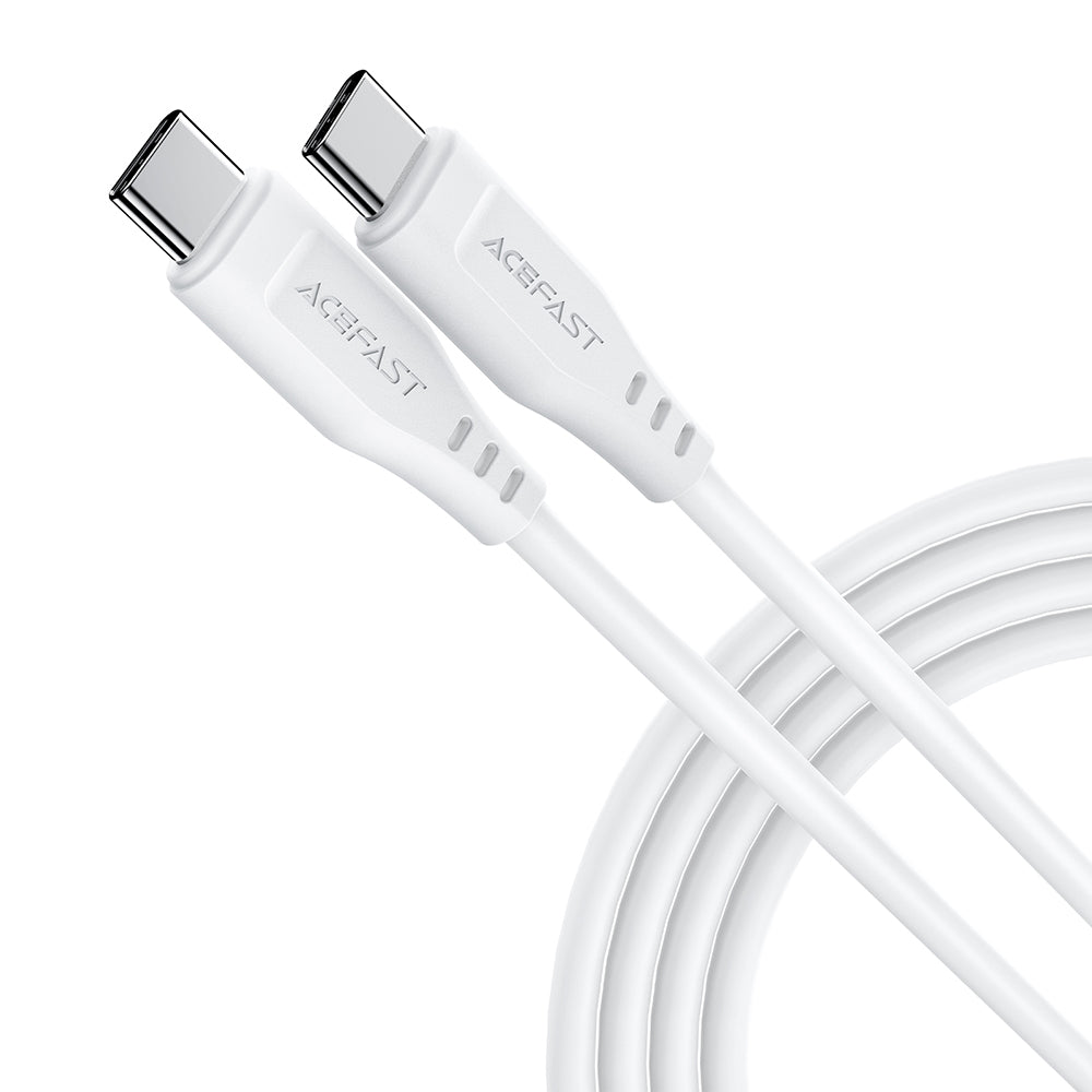Data- og opladningskabel USB-C - USB-C Acefast C3-03, 60W, 1,2m, Hvid