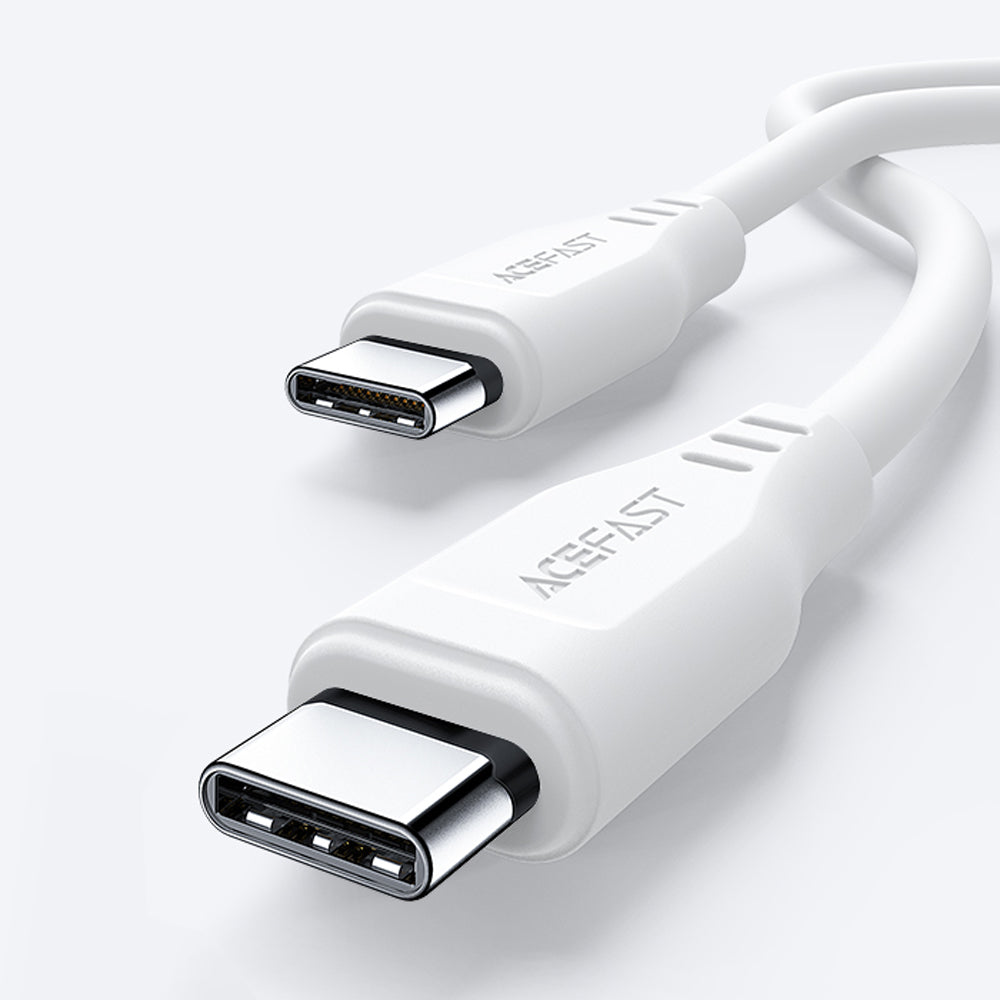 Data- og opladningskabel USB-C - USB-C Acefast C3-03, 60W, 1,2m, Hvid