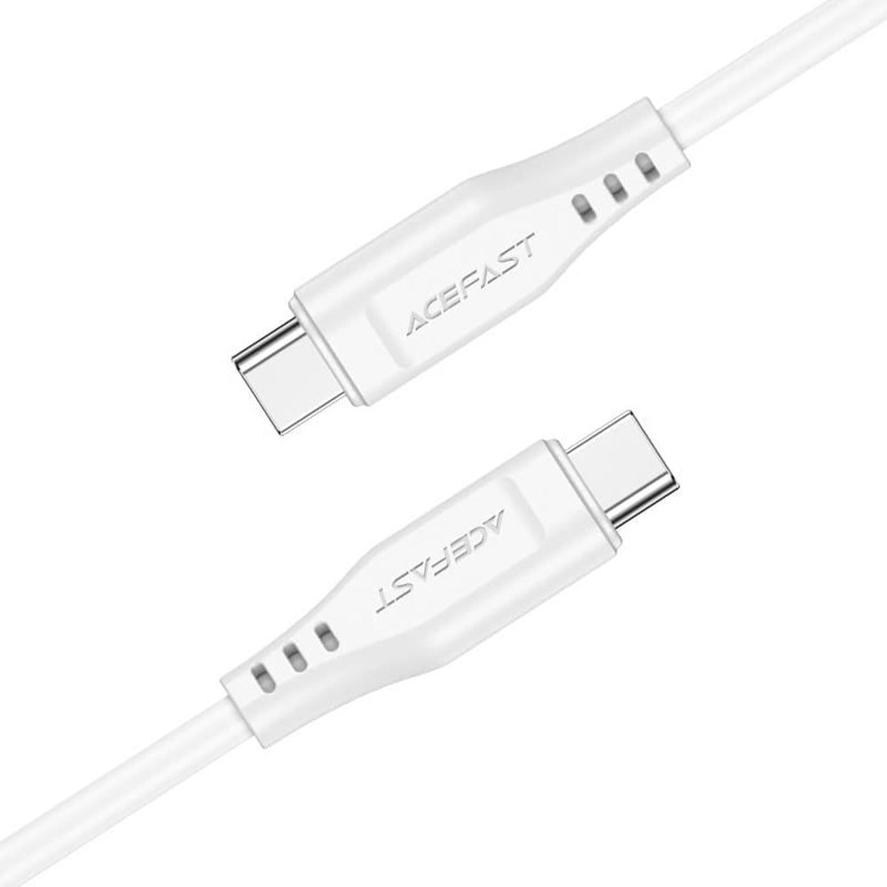 Data- og opladningskabel USB-C - USB-C Acefast C3-03, 60W, 1,2m, Hvid