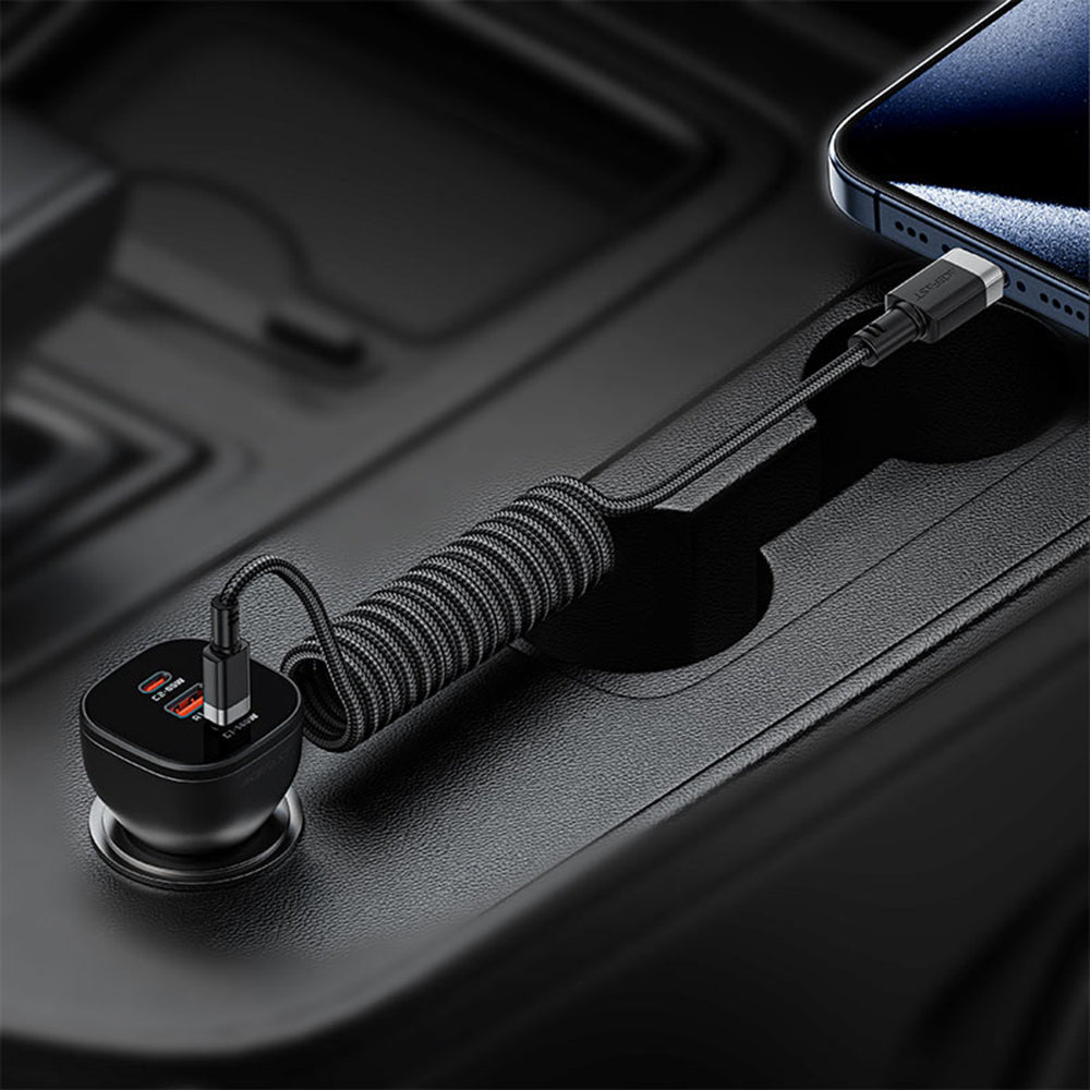 Data- og opladningskabel USB-C - USB-C Acefast C14-03, 60W, 1,2m, Sort