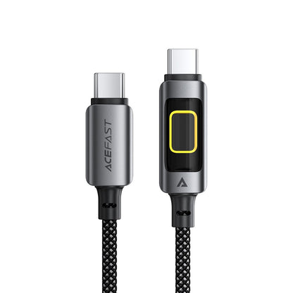 Data- og opladningskabel USB-C - USB-C Acefast C21-03, 60W, 1,2m, Sort