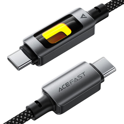 Data- og opladningskabel USB-C - USB-C Acefast C21-03, 60W, 1,2m, Sort