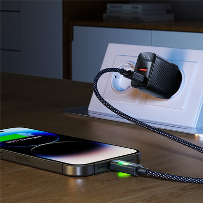 Data- og opladningskabel USB-C - USB-C Acefast C21-03, 60W, 1,2m, Sort