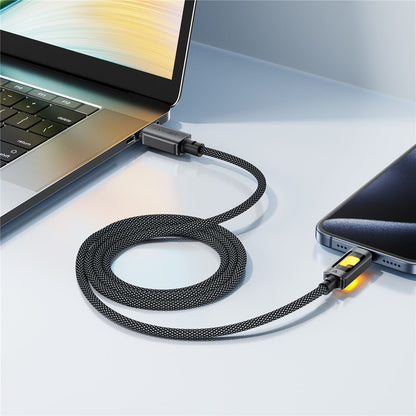 Data- og opladningskabel USB-C - USB-C Acefast C21-03, 60W, 1,2m, Sort