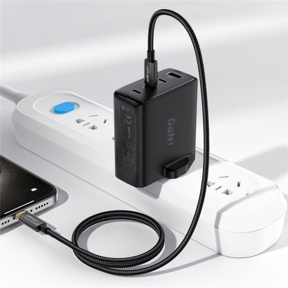 Data- og opladningskabel USB-C - USB-C Acefast C23-03, 60W, 1.2m, Sort