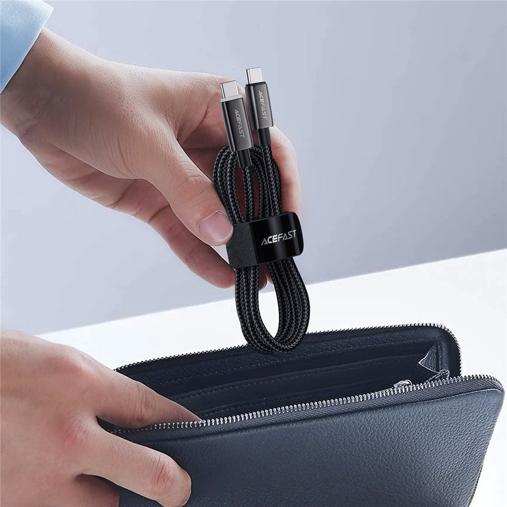 Data- og opladningskabel USB-C - USB-C Acefast C23-03, 60W, 1.2m, Sort