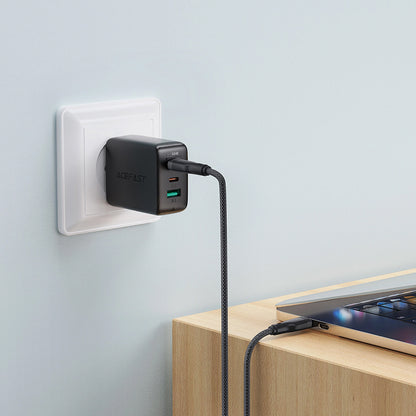 Data- og opladningskabel USB-C - USB-C Acefast C8-03, 60W, 1,2m, Sort