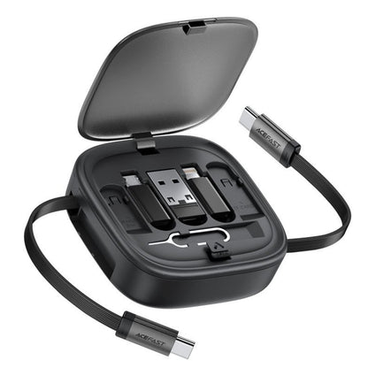 Data- og opladningskabel USB-C - USB-C Acefast Travel J3, 60W, 0.95m, Sort