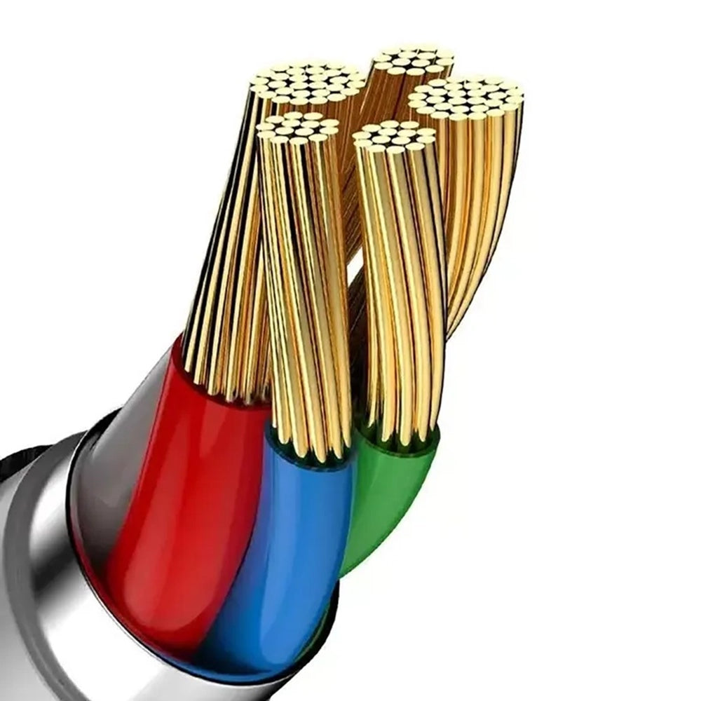 Data- og opladningskabel USB-C - USB-C Baseus Cafule, 60W, 2m, Sæt med 3 stykker, Sort S0TV002132