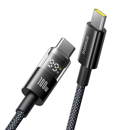 USB-C Data and Charging Cable - USB-C Baseus Display 2, 100W, 2m, Black P10377706123-00