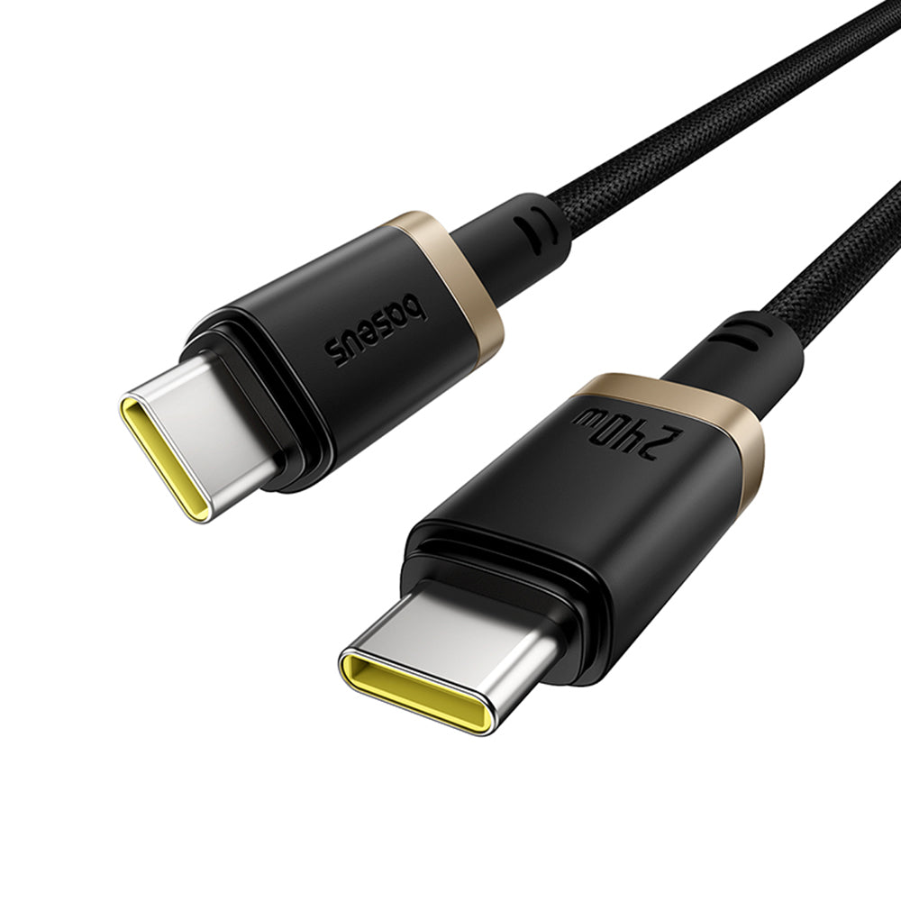 Data- og opladningskabel USB-C - USB-C Baseus Dura, 240W, 1m, Guld Sort P10377803U03-00