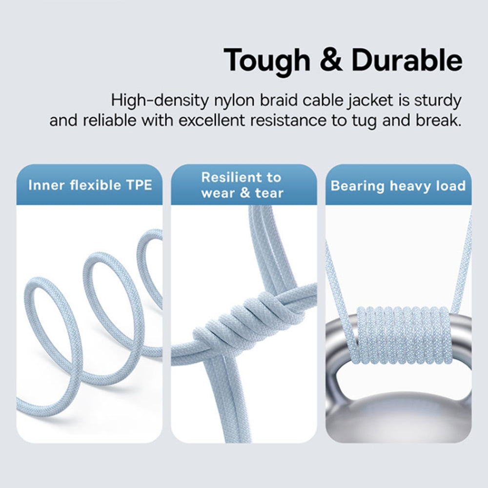 Data- og opladningskabel USB-C - USB-C Baseus Gem, 100W, 1m, Blå P10373000311-00