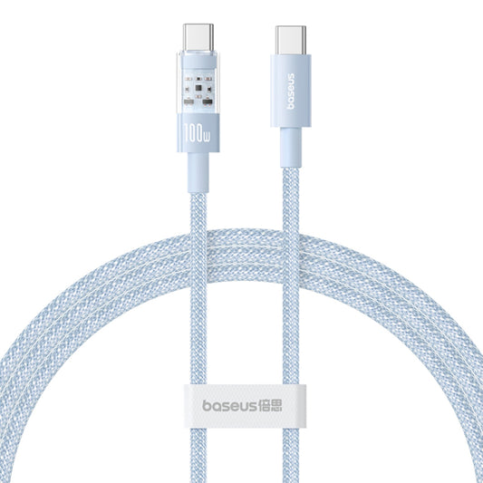 Data- og opladningskabel USB-C - USB-C Baseus Gem, 100W, 2m, Blå P10373000311-01