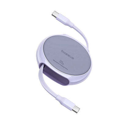 USB-C Data- og Opladningskabel - USB-C Baseus Pathfinder Retractable, 100W, 1m, Lilla P10368400511-00