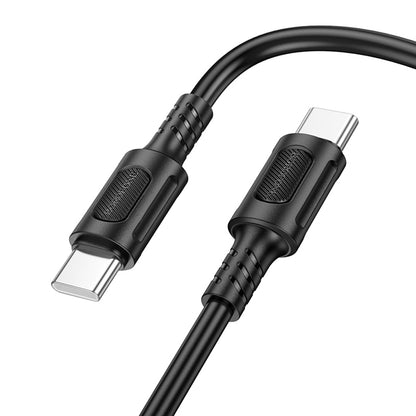 USB-C data- og opladningskabel - USB-C Borofone BX111 Feliz, 60W, 1m, Sort