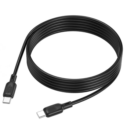 Data- og opladningskabel USB-C - USB-C Borofone BX113 Lenny, 60W, 2m, Sort