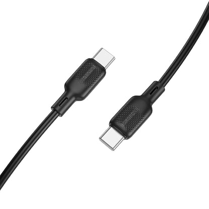 Data- og opladningskabel USB-C - USB-C Borofone BX113 Lenny, 60W, 2m, Sort