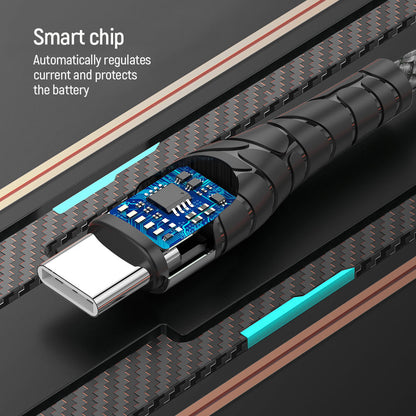 USB-C Data- og Opladningskabel - USB-C ColorWay CW-CBPDCC040, 65W, 1m, Grå