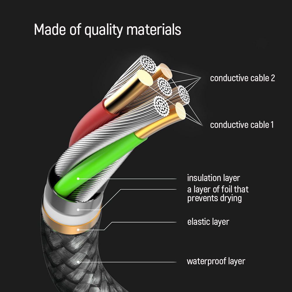 USB-C Data- og Opladningskabel - USB-C ColorWay CW-CBPDCC040, 65W, 1m, Grå