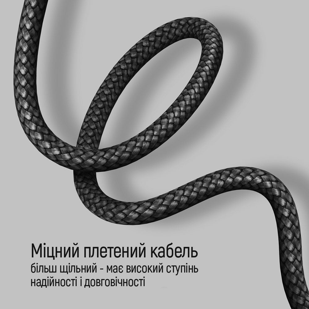 USB-C Data- og Opladningskabel - USB-C ColorWay CW-CBPDCC040, 65W, 1m, Grå