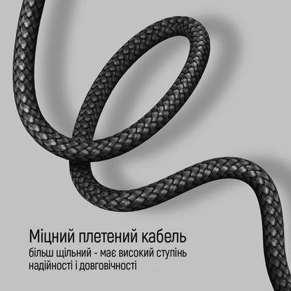 USB-C Data- og Opladningskabel - USB-C ColorWay CW-CBPDCC040, 65W, 1m, Grå