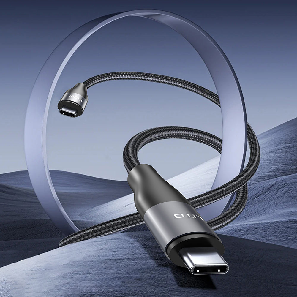 USB-C Data and Charging Cable - USB-C Lito LD23CC, 100W, 1m, Gray