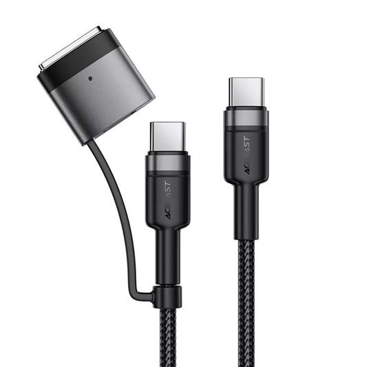 Acefast Opladerkabel, USB-C - USB-C / MagSafe 3, 240W, 1.2m, Sort