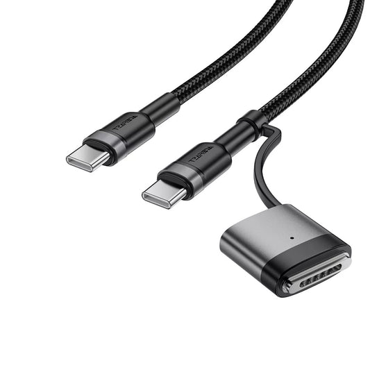Acefast Opladerkabel, USB-C - USB-C / MagSafe 3, 240W, 1.2m, Sort