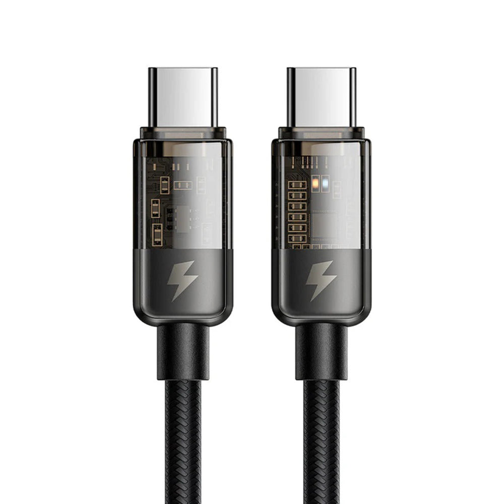 Data- og opladningskabel USB-C - USB-C McDodo CA-2840 Auto Power Off, 100W, 1,2m, Sort