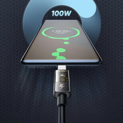 Data- og opladningskabel USB-C - USB-C McDodo CA-2840 Auto Power Off, 100W, 1,2m, Sort