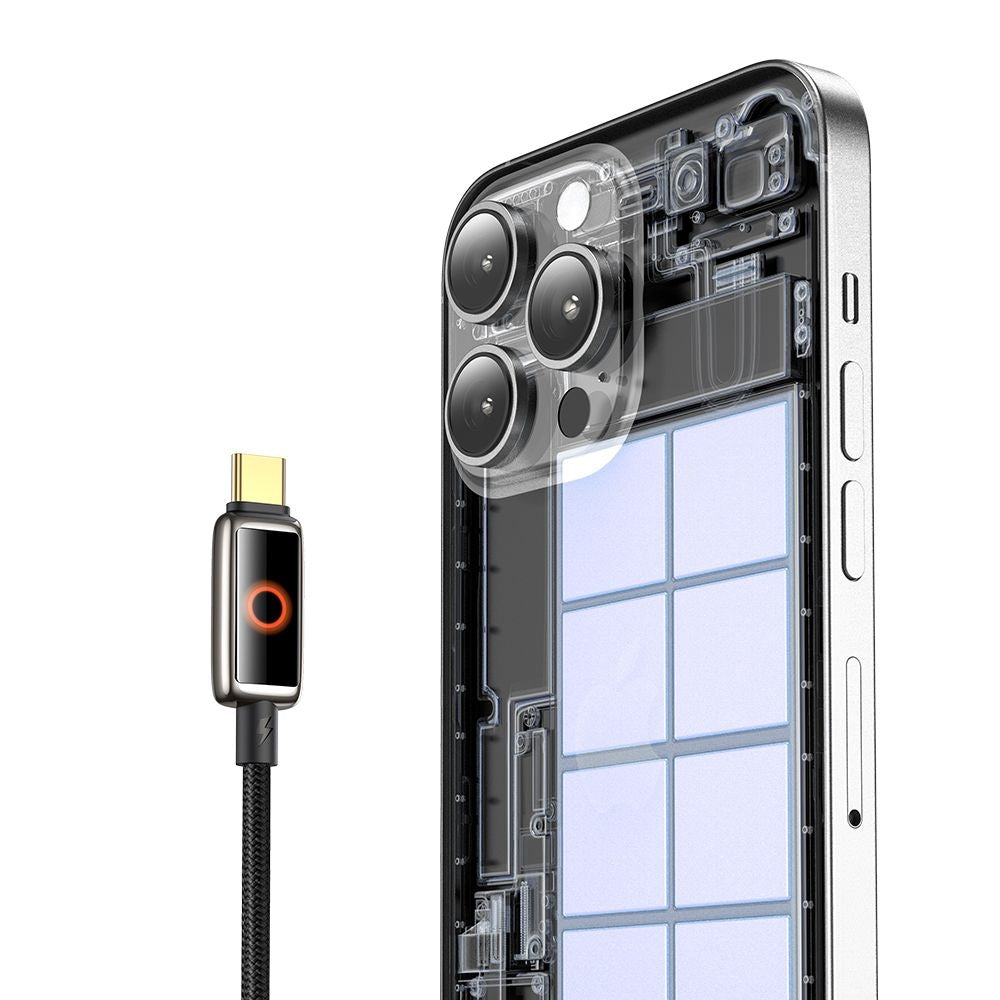 Data- og opladningskabel USB-C - USB-C McDodo CA-6680 Auto Power Off, 100W, 1.2m, Sort