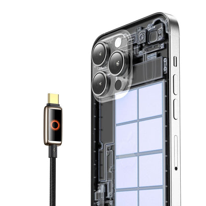 Data- og opladningskabel USB-C - USB-C McDodo CA-6681 Auto Power Off, 100W, 1,2m, Guld