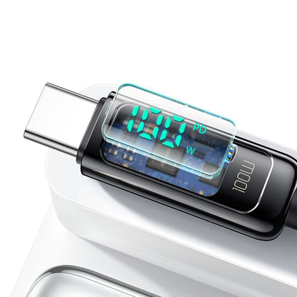 Data- og opladningskabel USB-C - USB-C McDodo CA-8820 Display, 100W, 1.2m, Sort