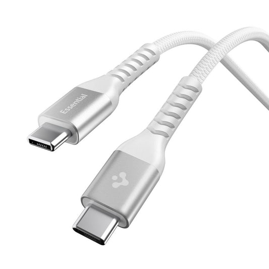 Data- og opladningskabel USB-C - USB-C Spigen EB10010CCA, 100W, 1m, Hvid ACA11102