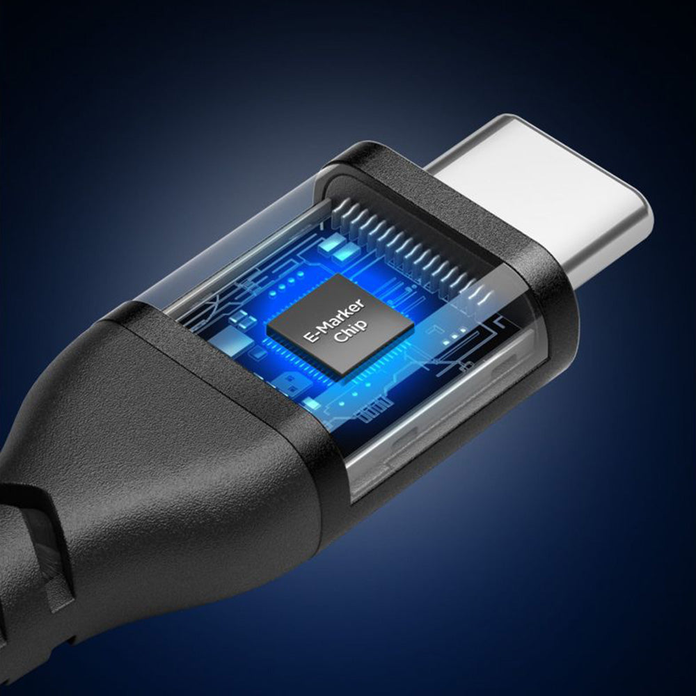 Data- og opladningskabel USB-C - USB-C Spigen EB10010CCA, 100W, 1m, Sort ACA11103