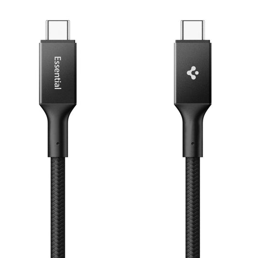 Data- og opladningskabel USB-C - USB-C Spigen EB10015CC, 100W, 1.5m, Sort ACA10421